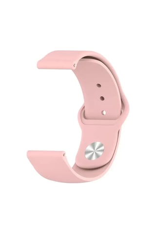 Watch 22mm Klasik Kordon - Pembe Ahşap