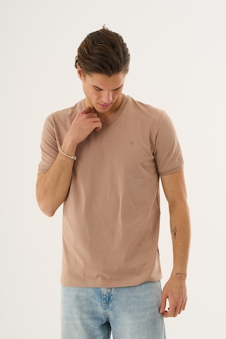 Alexander Gardi V Yaka Basic T-shirt Bej