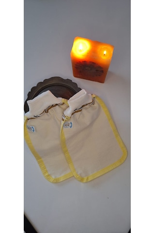 Eker-konfor Sarı Biyeli Hızlıgiy Kese Seti-2 Adet Kese-lastikli