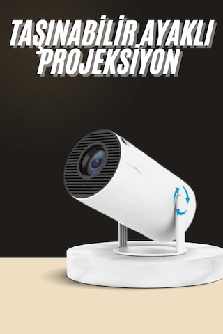 Ayaklı Projeksiyon Taşınabilir Mini Projektör Sinema Projektörü Android 90037637