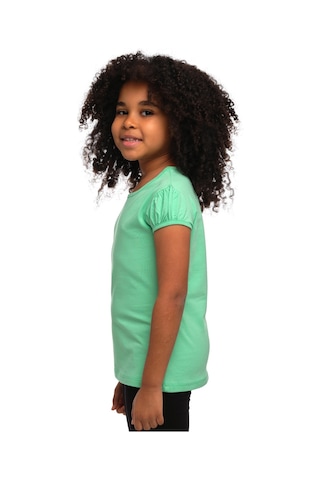 Lovetti Pastel Yeşil Kız Çocuk Kısa Kollu Basıc Tişört 31001Y021 Yeşil