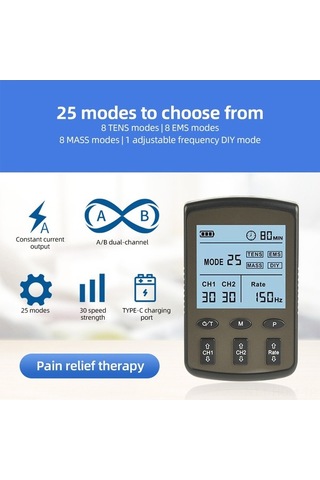 Artfulabode Ve Uyarıcı, Uyarıcı Ünitesi Tüpü Tens Seviye Rahatlatma Pedi Mod Masajı/dıy/ems Makinesi, Kas Kas Kanal İle. İçin Gümüş Güç Elektrot Elektrot Elektrot Çift Çift Arada Ağrı Adet 4'ü 30 3 25 2 1 Tz Gümüş