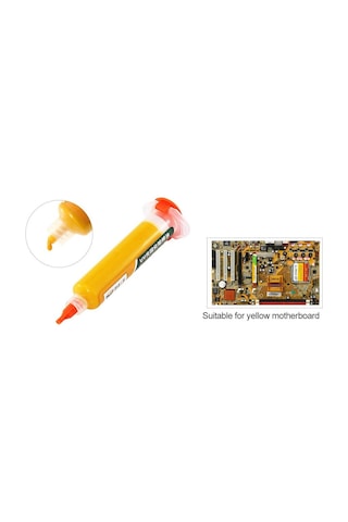 Uv Mor Işıkla Kürleme Boyası Lehim Maskesi Uv Boya 10cc Sarı