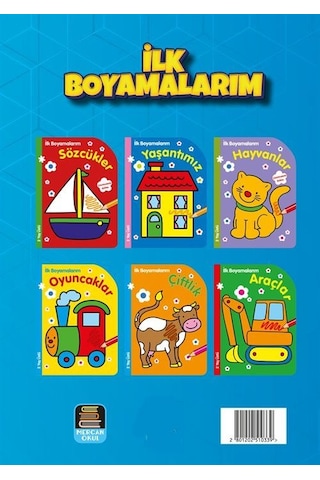 İlk Boyamalarım Renkli Ve Çıkartmalarla Beraber 6 Kitap Set ...