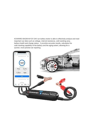 Tongxida Araba Bk200 6v/12v/24v Pil Test Cihazı, Akü Yük Test Cihazı, Direnç Analiz Cihazı, Motosiklet Çim Biçme Makinesi Uygu