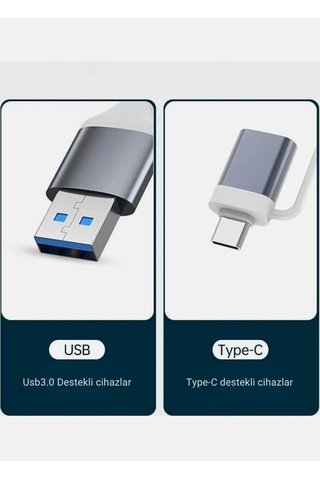 Usb 3.0 Hub, 4 Portlu Alüminyum Usb Çoklayıcı, Çift Giriş