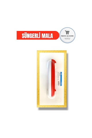 180 Süngerli Mala 160mm X 300mm İnce Sıva Yüzey Perdahı, Fayans Derz Dolgu Ve Temizleme Malası