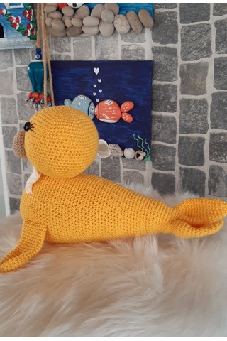 Amigurumi Oyuncak- Oyuncak Fok Sarı