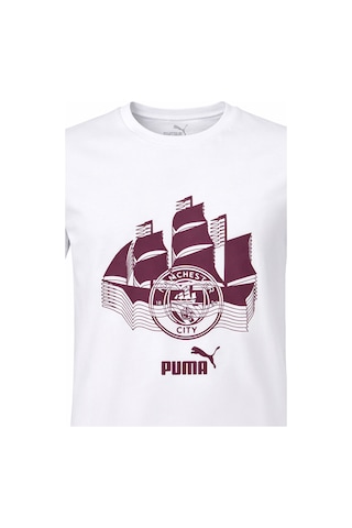 Puma Manchester Cıty Unısex Çocuk T-shırt 777779-57 BEYAZ