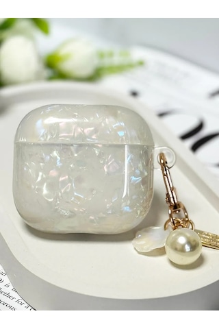 Cronax Airpods Uyumlu 4 Silikon Kılıf, Anahtarlıklı 332889113 Beyaz