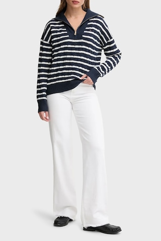 Tommy Hilfiger Bayan Kazak Ww0ww46425 0y7 Lacivert-beyaz Lacivert-beyaz