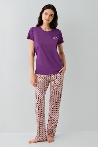 Arnetta Kadın Mor Pijama Takımı Ar3561-s-v1 Mor