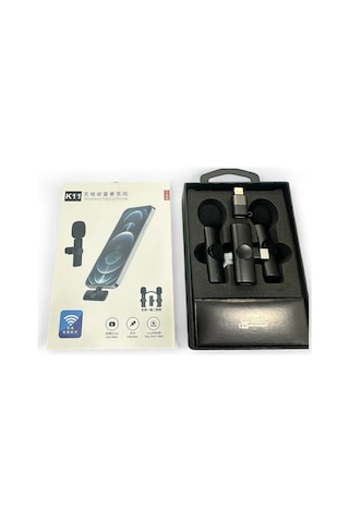 Kablosuz Yaka Mikrofonları 2li For Type-c For İphone Tüm Modeller Video Kaydı, Podcast, Röportajlar, Youtube, Tiktok Ve Vlog İçin Mini Mikrofon