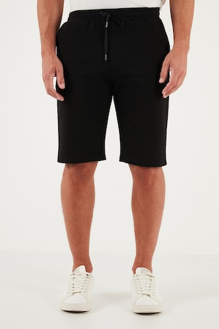 Buratti Pamuklu Regular Fit Normal Bel Belden Bağlamalı Erkek Short 5908021 Siyah