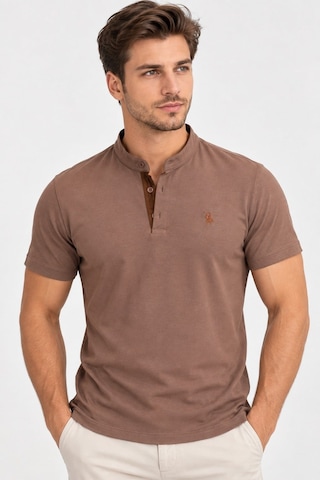 T9560 Dewberry T-shırt-açık Kahve