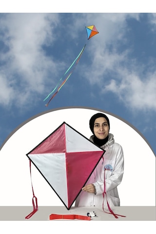 Kumaş Çerçeveli Elmas Uçurtma - Kum Saati