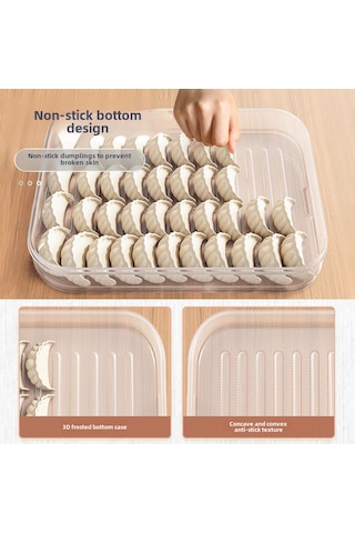 Yifomall Ev Çekirdekli Yiyecek Muhafazası: 4 Katlı, 240 Adet Manti/su Böreği Depolama Kutusu, Tamamen Kapalı, Donma Hızlandırıcı, Taze Tutucu, Buzdolabı Özel Tiffany Mavisi Diğer