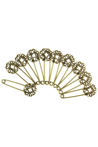 Homyl 10 Adet Boş Telkari Çiçek Bankası Dıy Başörtüsü Antik Bronz