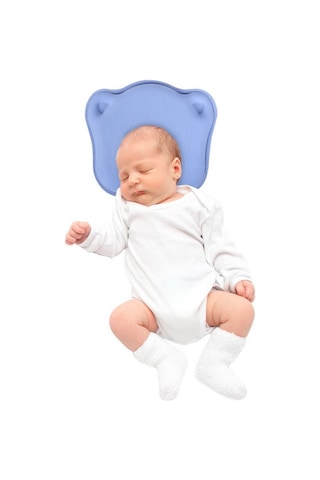Sevi Bebe 155 Bebek Kafa Şekillendirici Yastık Mavi