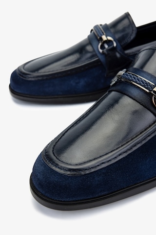 Valmenti Erkek Hakiki Deri Loafer Ayakkabı 1008 3481 Erk Ayk Y25 Lacı Bfl/suet Lacivert