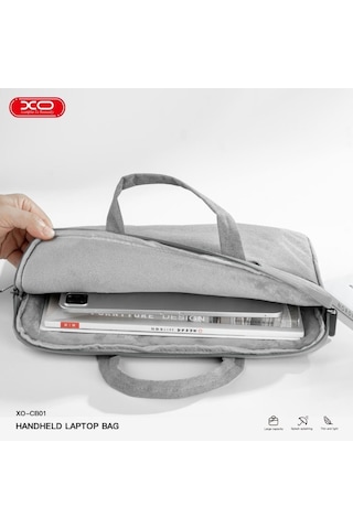 Cb01 Taşınabilir Laptop Uyumlu Çanta - Portatif Notebook Çantası Gri