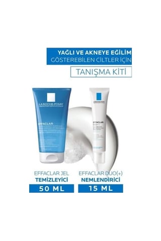 La Roche Posay Effaclar Temizleme Jeli 2 x 50 ML + Effaclar Duo Bakım Kremi 2 x 15 ML