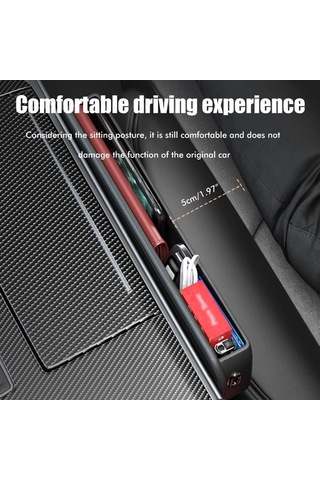 Shineyee Bmw 5 Serisi 3 7 X1 X2 X3 X5 Otomobil Koltuk Arası Organizer - Su Geçirmez Dayanıklı Depolama Kutusu