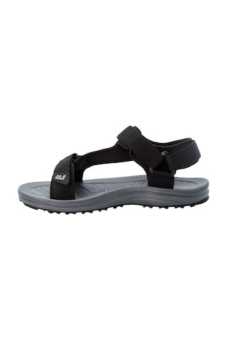 Jack Wolfskin Wave Breaker Erkek Sandalet Siyah Siyah