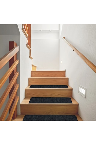 Beylini Kaymaz Merdiven Halısı Kendinden Yapışkanlı 1 Adet 20x75 Antrasit