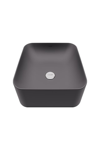 Creavit UL040 Ultra Çanak Lavabo Tezgah Üstü Mat Antrasit 40 CM