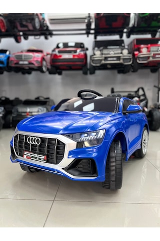 12 Volt İsme Özel Plaka Hediye Akülü Araba 1-5 Yaş Uzaktan Kumandalı Mavi