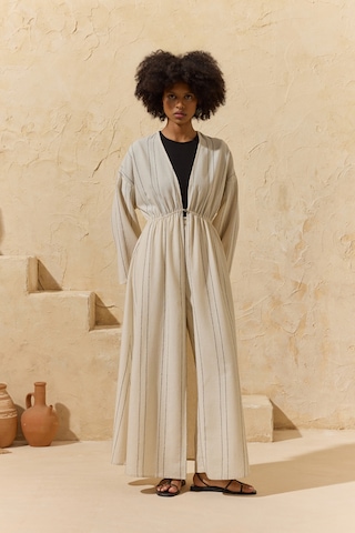 Aker Naturel Çizgili Kimono Naturel Naturel