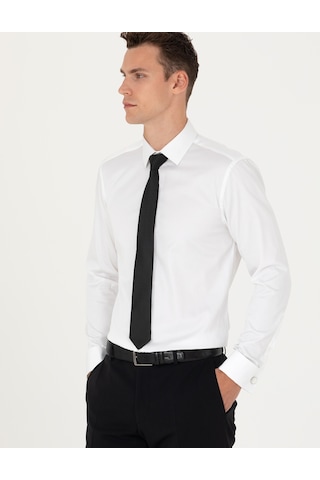 Pierre Cardin Erkek Beyaz Basic Gömlek 50277144-vr013 Beyaz