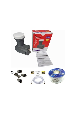 Uydupark Next YE-202 Çiftli Lnb + 15 M Next Anten Kablosu