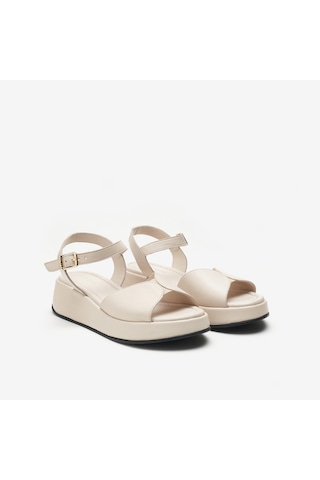 Burro Sandalet Kadın 04m2 Frau Wıth Ankle Strap Beyaz