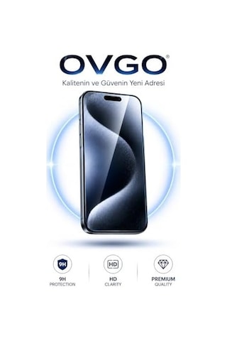 İphone 15 Pro İle Uyumlu Temperli Cam Ekran Koruyucu, 9h Sertlik, Şeffaf, Parlak Yüzey