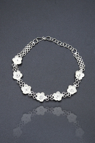 Midyat Nurtaş Gümüş Papatya Model Telkari 925 Ayar Gümüş Bileklik 201023033