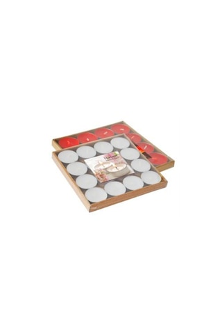Kokusuz Küçük Renkli Mum 16 Lı Tealight Mum Dekoratif Mum