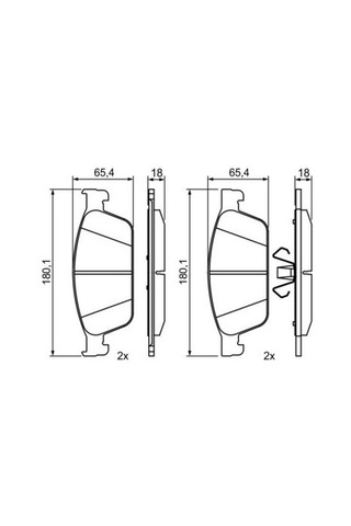 Ford Focus 3 1.6ti-vct 2014-2018 Bosch Ön Balata Wva25736