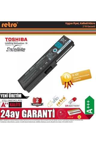 Toshiba Uyumlu Satellite C660D-1Ce C660D-1D9 Notebook Bataryası. Pili N11.1825