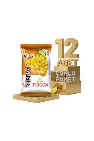 Dudomi Kore Usulü Köri Çeşnili Noodle 12x70 Gr