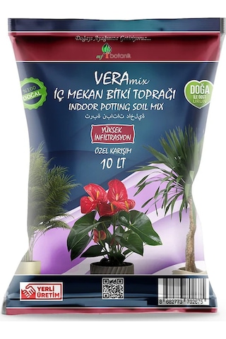 Mf Botanik Vera Özel Karışım İç Mekan Bitki Çiçek Toprağı 10 L