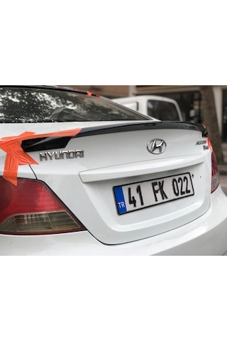 Hyundai Accent Blue Spoiler Piano Black Boyalı Bagaj Üstü Spoyler