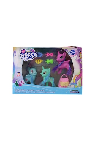 Pony 3'lü Kutulu Aksesuarlı Kzl-c803-1