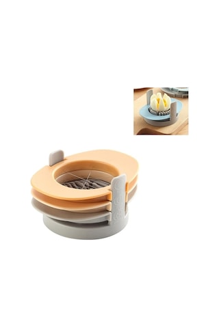 Pazly Cbtx 3'ü 1 Arada Çok Fonksiyonlu Yumurta Kesici Yarım Kesilmiş Yumurta Aleti Turuncu, Yumurta Aleti Turuncu