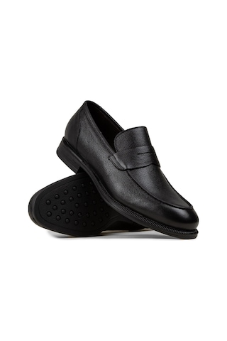 Deery Erkek Hakiki Deri Siyah Klasik Loafer Ayakkabı - 01995msyhc03 Siyah