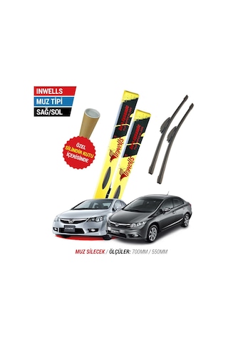 Honda Civic İnwells Muz Silecek Takımı 2006-2015 N11.1936