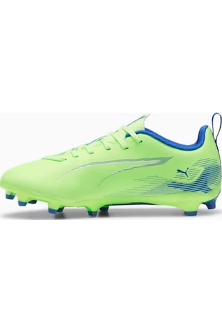 Puma Ultra 5 Play Fg/ag Çocuk Krampon Çim Halı Saha Uyumlu Dar Kalıp 10769503 Neon - Yeşil