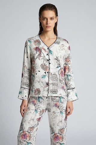 Maison Royale Desenli Uzun Viskon Pijama Takımı