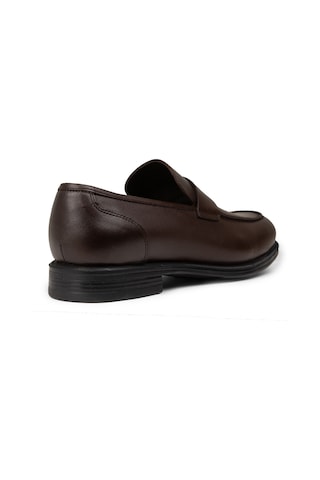 Deery Erkek Kahverengi Hakiki Deri Klasik Loafer Ayakkabı - 01995mkhvc01 Kahverengi